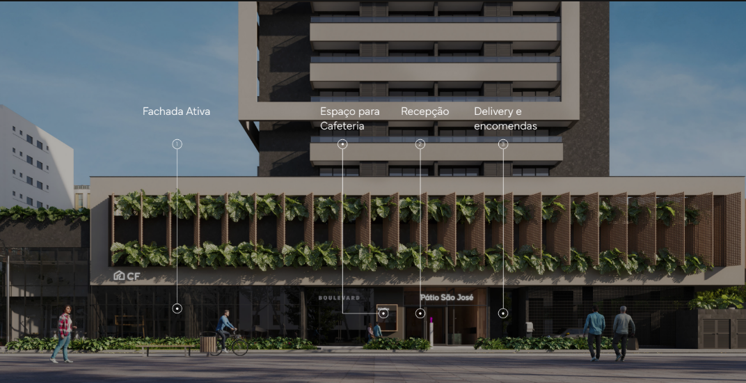 Apartamento Pátio no Centro de  São José em São José dos Campos | 2 Dormitórios | 70 m² — miniatura 2