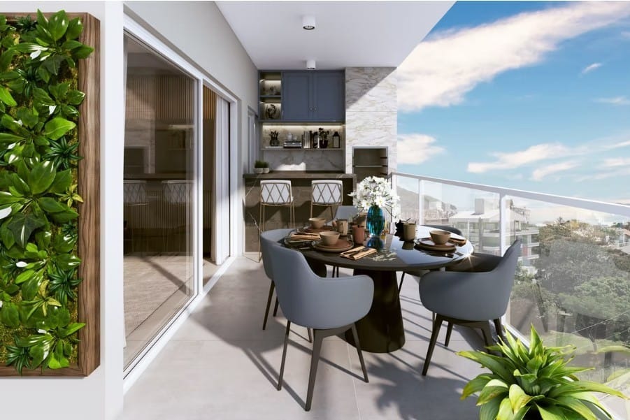 Apartamento no Itaguá no Condomínio Duomo Residencial em Ubatuba — miniatura 3