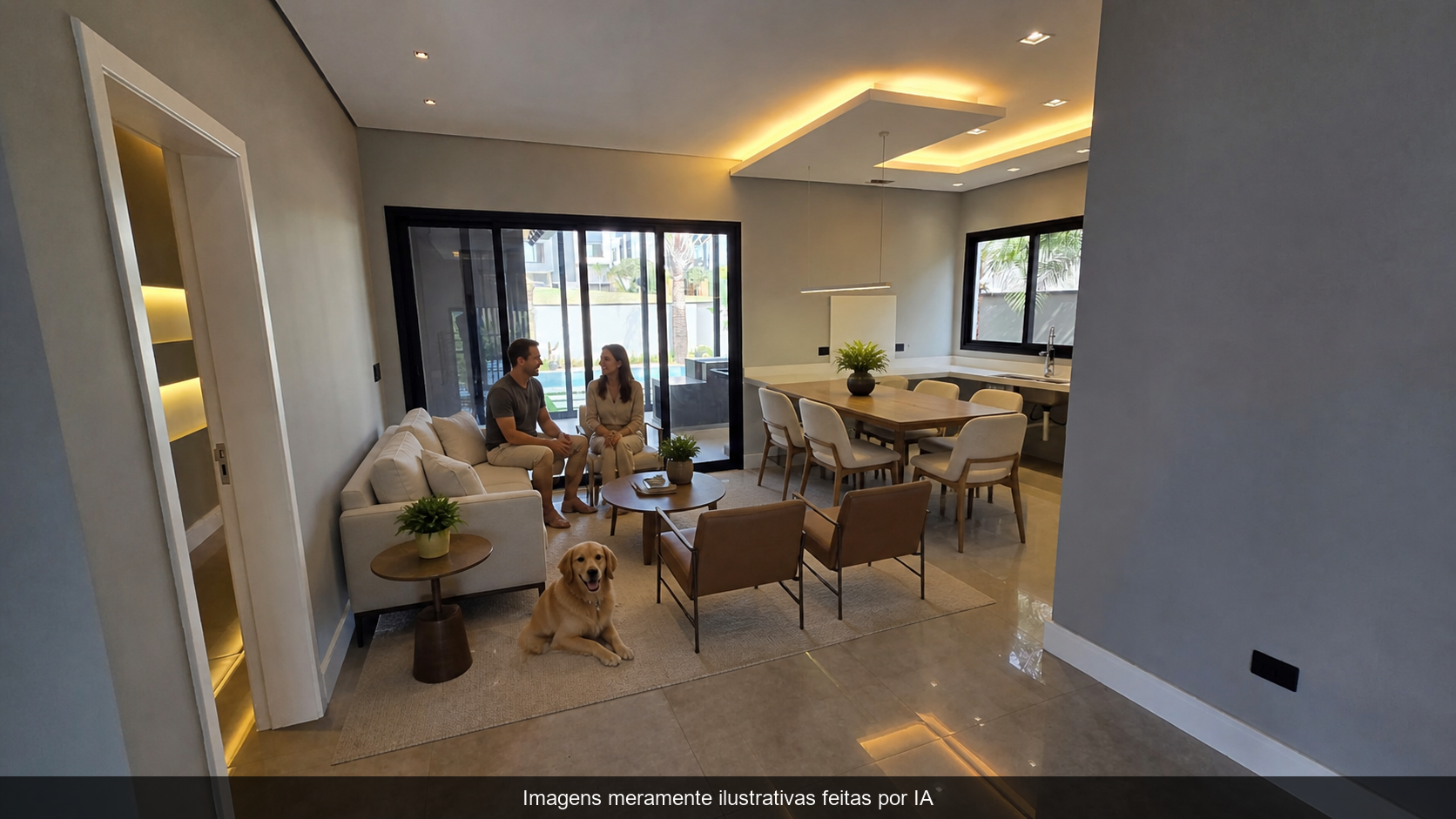 Casa no Urbanova no Condomínio Alphaville II em São José dos Campos | 3 Dormitórios | Piscina | Automação | 271 m² — miniatura 3